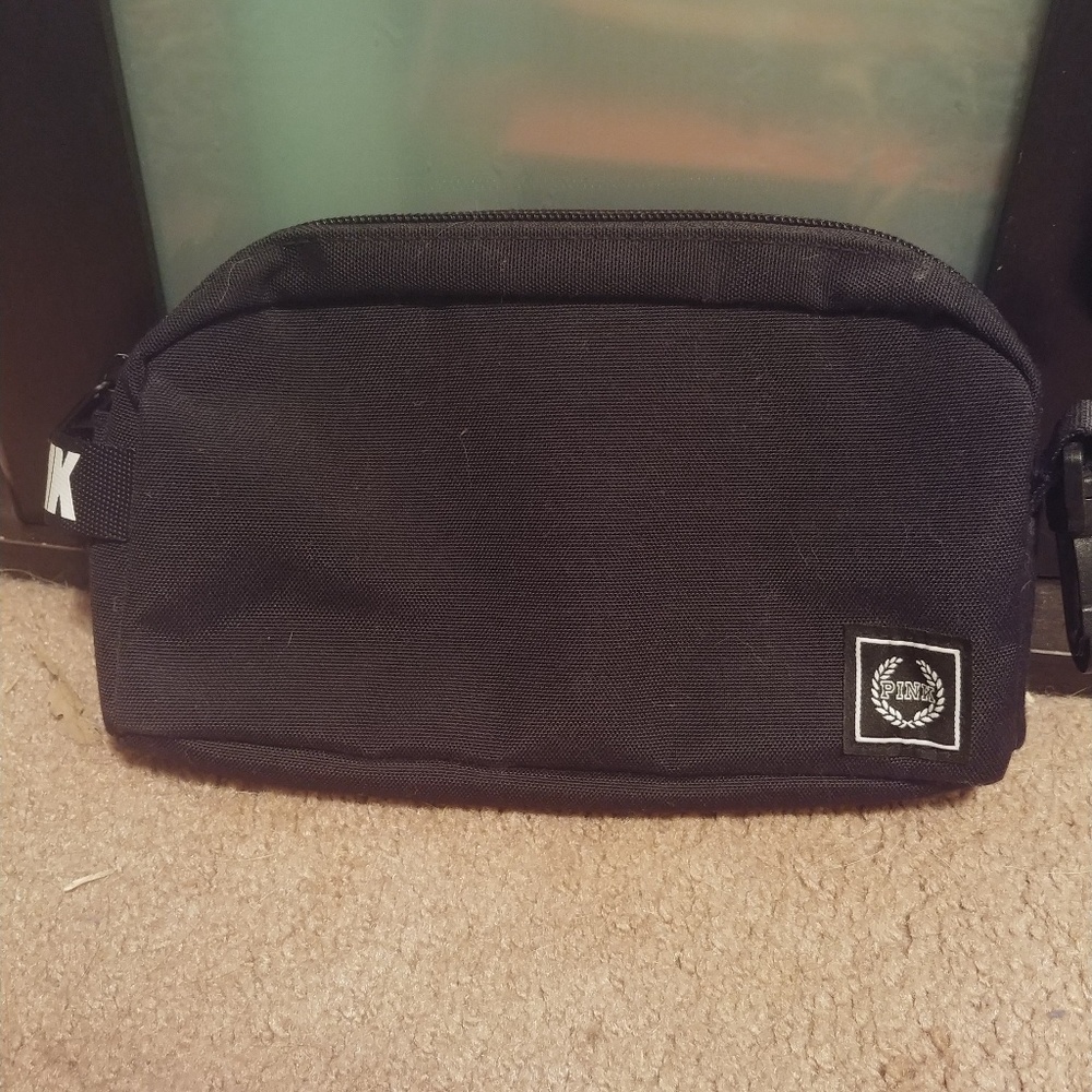 VS Pink black travel toiletries/pencil case